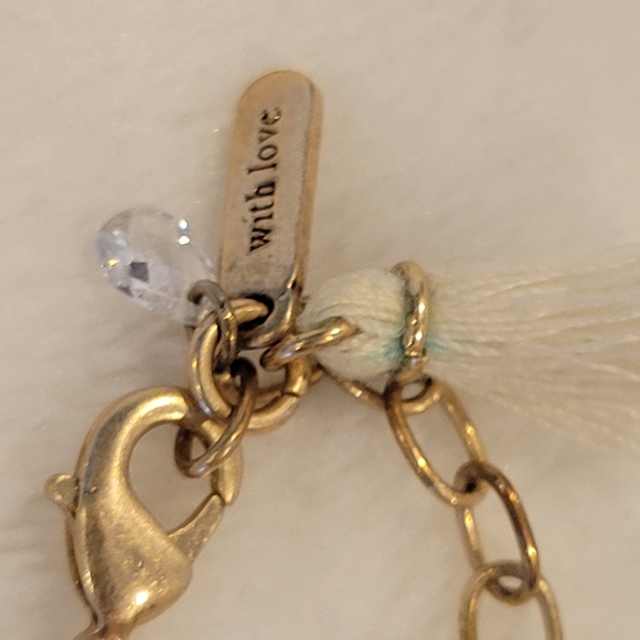 Macy's Gold & Blue Cabochon Necklace - Picture 7 of 7